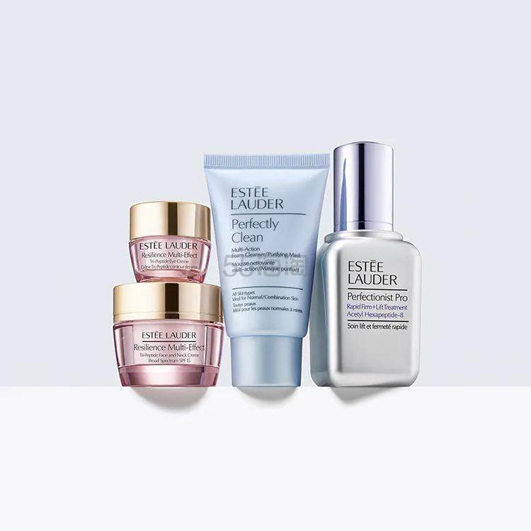 补货！Estee Lauder 雅诗兰黛 Smooth+Glow 套装 价值4