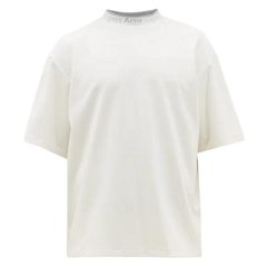 ACNE STUDIOS 领口细节白色T恤衫