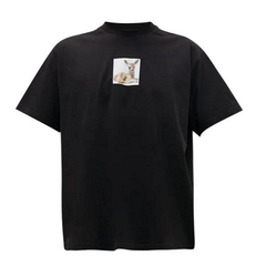 BURBERRY Deer-print 黑色T恤衫