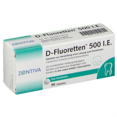 D-Fluoretten 婴幼儿维生素D3+氟 口服片