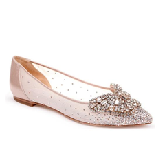 Badgley Mischka Quinn 尖头平底鞋