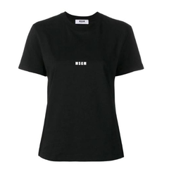 MSGM logo 女士黑色T恤