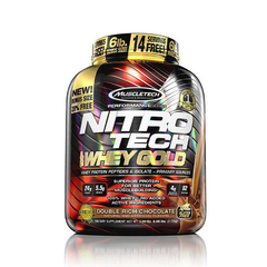 MuscleTech 肌肉科技 Nitro Tech 健身增肌能量100%蛋* 乳清蛋白 巧克力味 5磅
