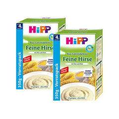 Hipp 喜宝 有机免敏纯精细小米营养米粉米糊 350g 4个月以上 2盒装