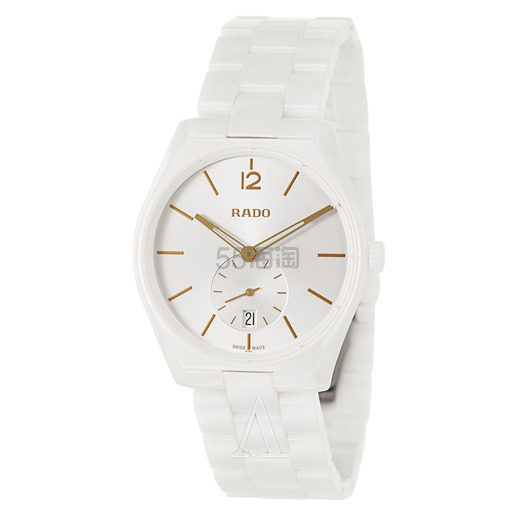 Rado 雷达表 True Specchio 系列 白色男士陶瓷腕表 R27082012