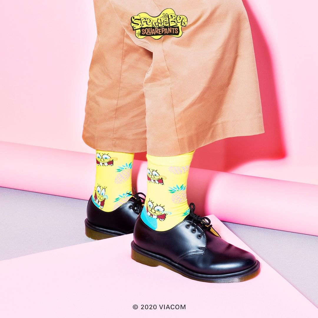 Happy Socks 美国官网：海绵宝宝合作款袜子