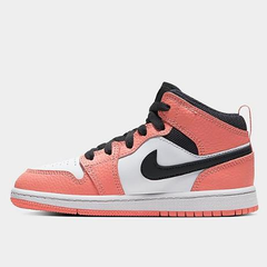 【新款】乔丹 Air Jordan 1 Mid 中童款篮球鞋 樱花粉