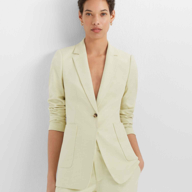 【7.9折】Club Monaco 单扣休闲西装外套