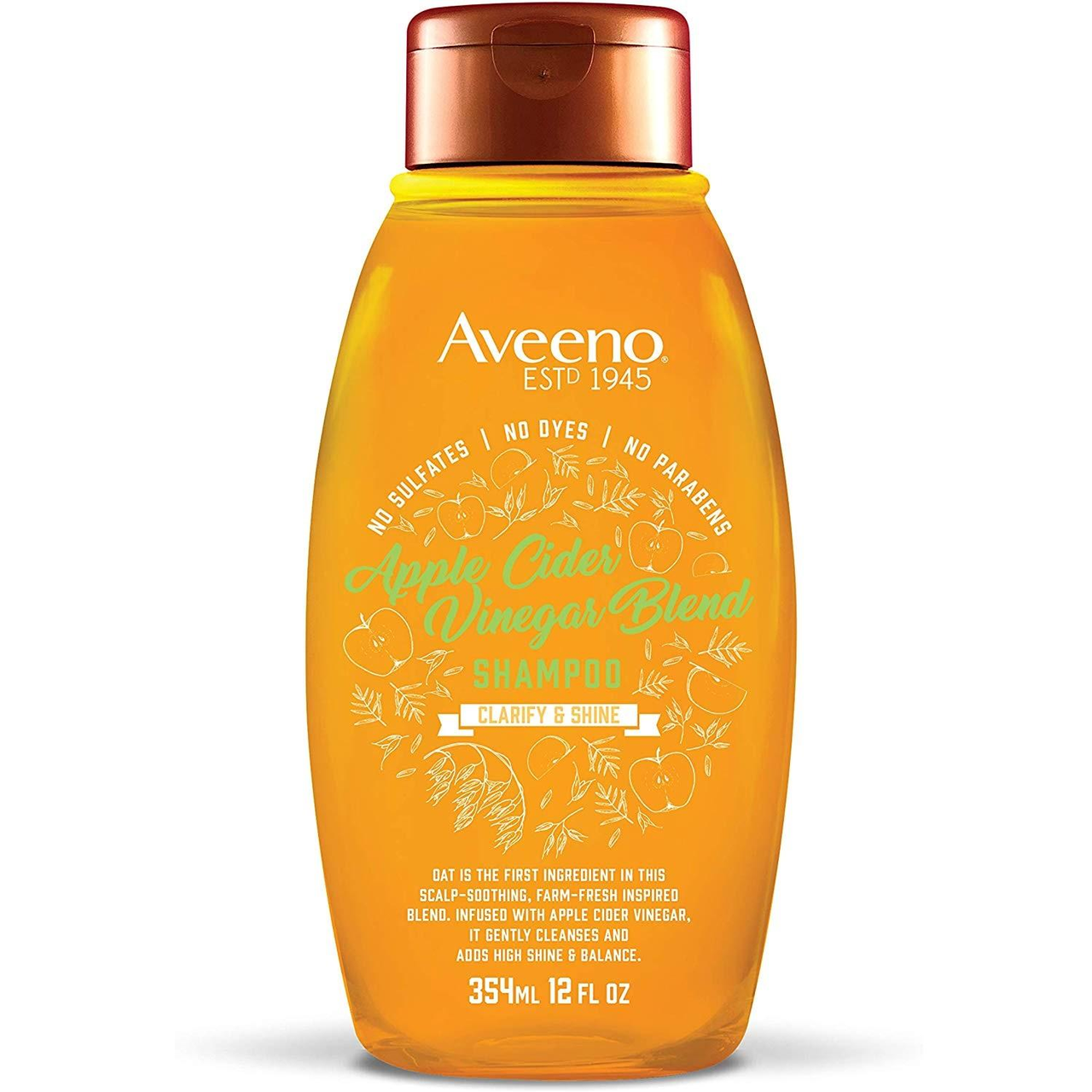 买3付2！【中亚Prime会员】*eeno 艾维诺 苹果醋增亮舒缓保湿洗发水 354ml