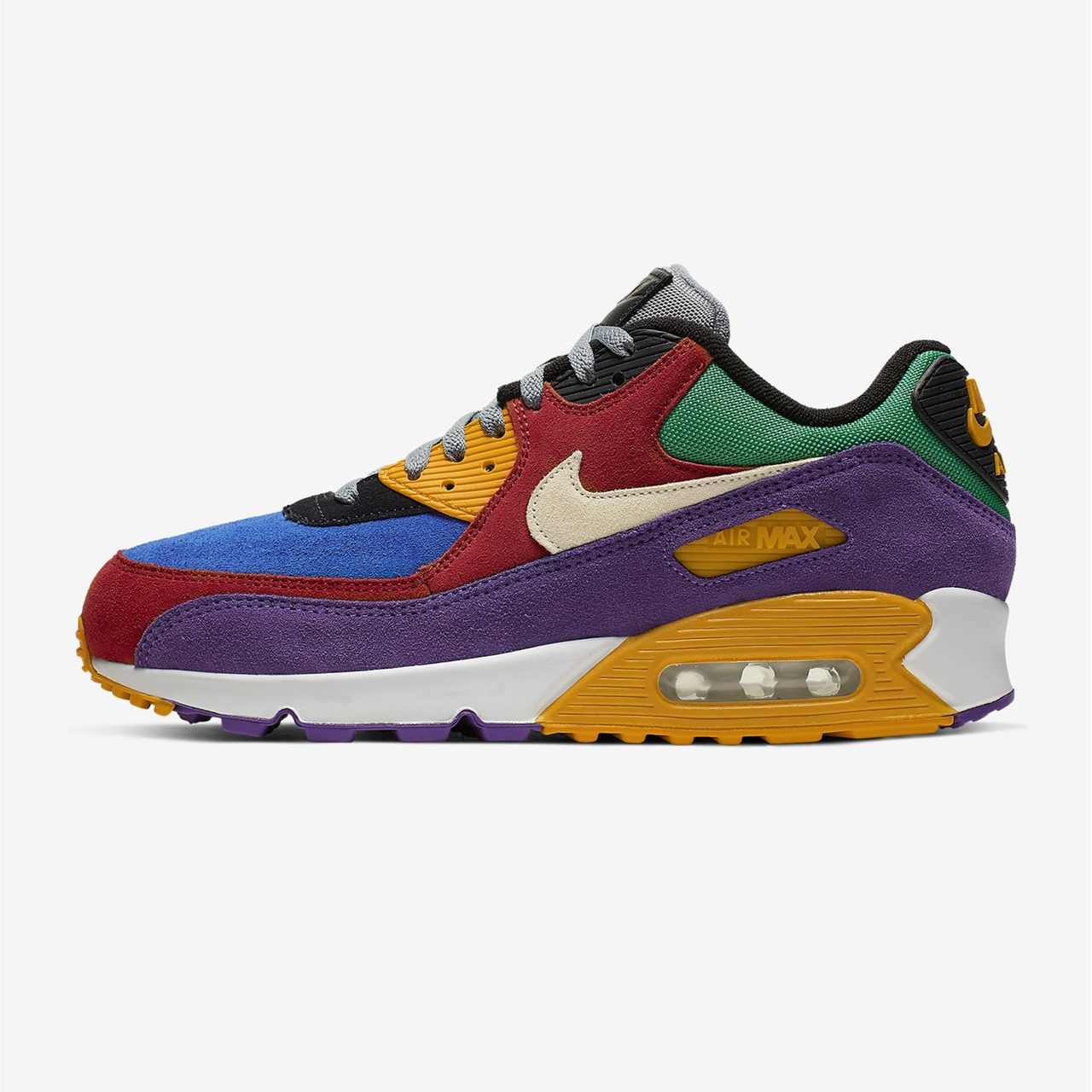 nike 耐克 air max 90 qs 拼色男子运动鞋