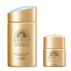 【日亚自营】资生堂 ANESSA 安耐晒 小金瓶户外高倍数防水*霜 60ml+10ml