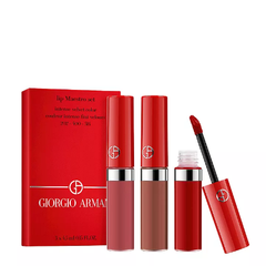 【每满$250送价值$50礼卡】Giorgio Armani 阿玛尼红管唇釉三件套