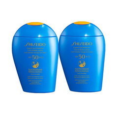 补货！【2瓶装包邮*】Shiseido 资生堂 新艳阳夏臻效水动力*乳液 蓝胖子 SPF50+ 150ml*2瓶