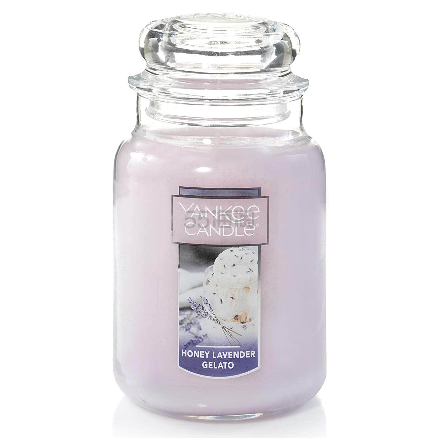 【中亚Prime会员】Yankee Candle 扬基蜡烛 香薰无烟蜡烛大瓶装 623g 蜂蜜薰衣草冰淇