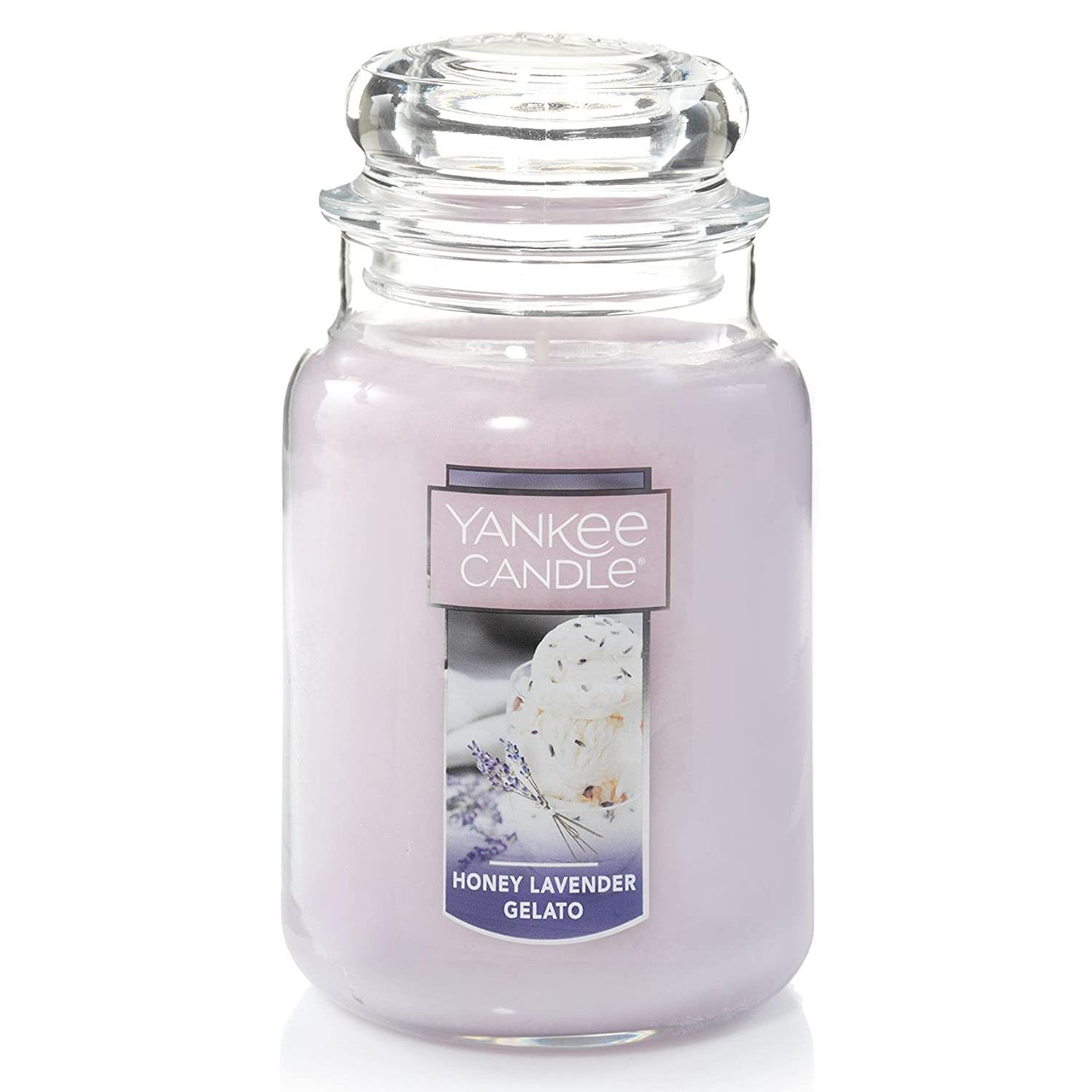 【中亚Prime会员】Yankee Candle 扬基蜡烛 香薰无烟蜡烛大瓶装 623g 蜂蜜薰衣草冰淇