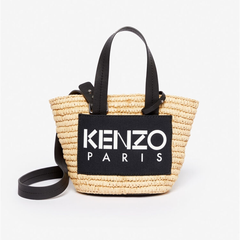 Kenzo 草编菜篮手提包