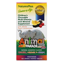 Nature's Plus 儿童综合维生素和矿物质咀嚼片 180片