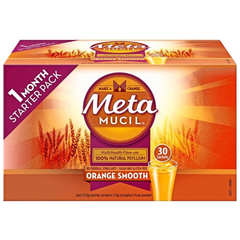 【直邮*】Metamucil 吸油纤维素膳食纤维粉 香橙味 30包