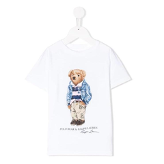 RALPH LAUREN KIDS Polo Bear 圆领T恤