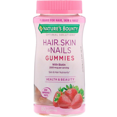 【买1送1】Nature's Bounty 自然之宝 护发、护肤、护甲维生素软糖 草莓味 80粒