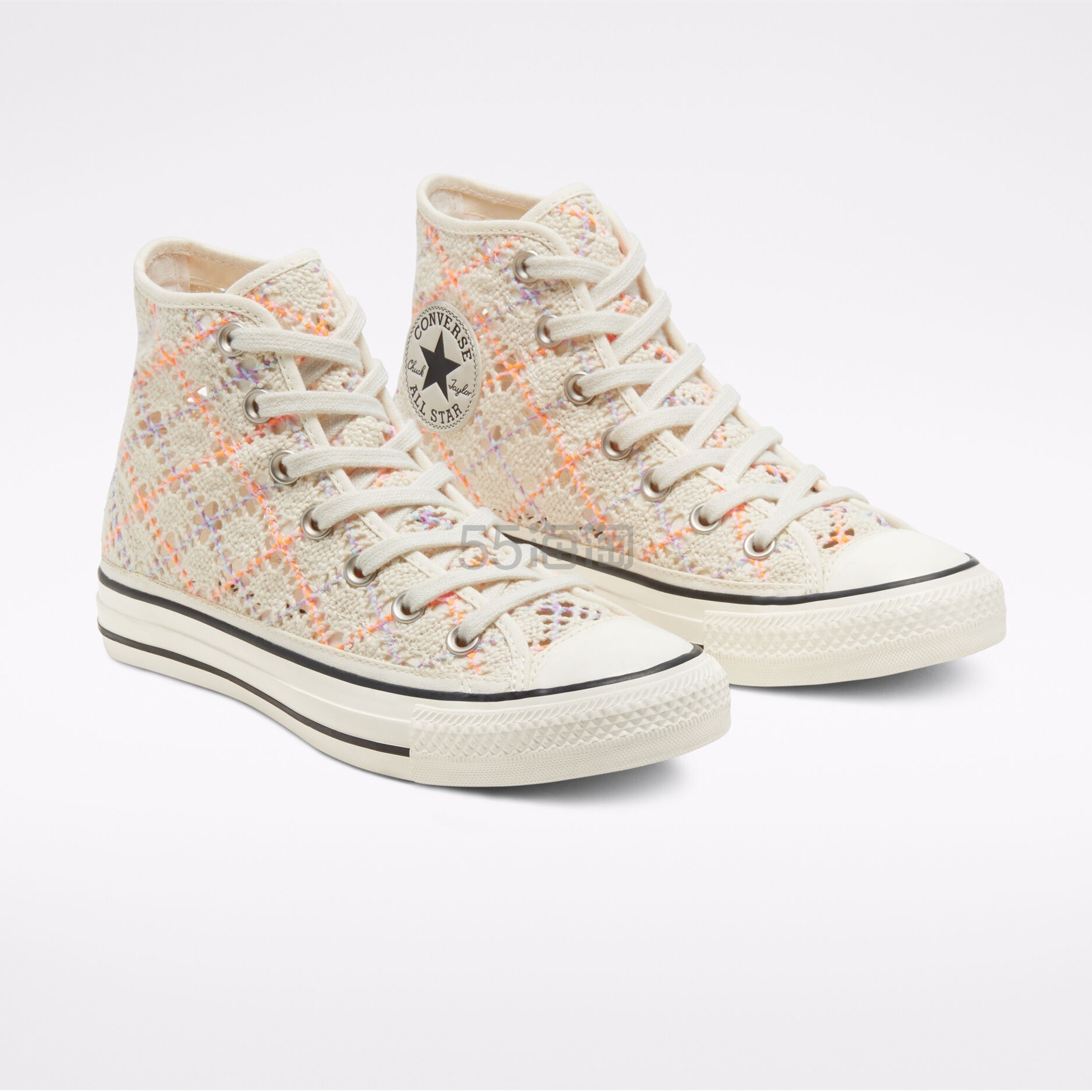 Converse 匡威 All Star 米色编织高帮鞋