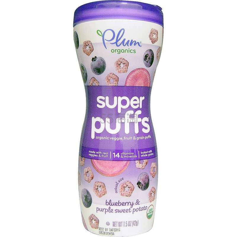 Plum Organics 谷物泡芙 蓝莓和紫薯味 42g