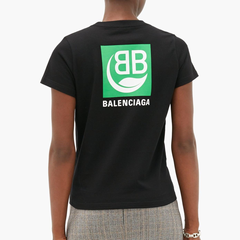 【半价】Balenciaga 绿色 logo 印花T恤
