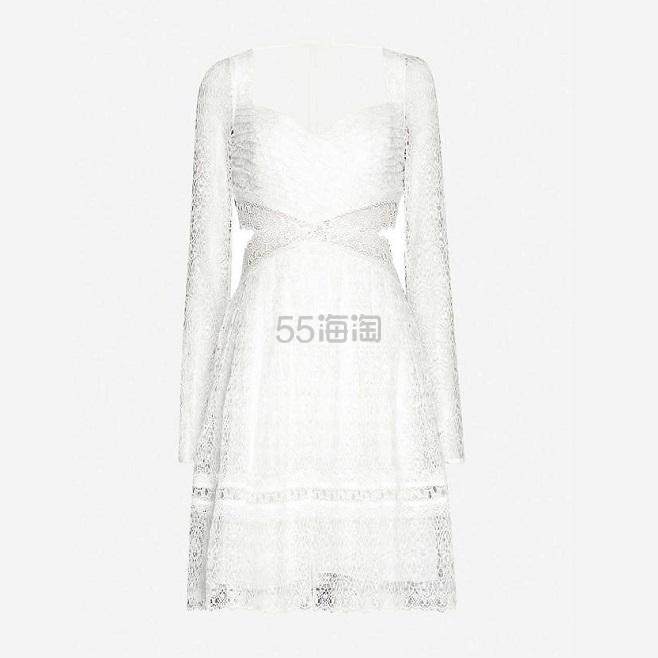 SELF-PORTRAIT 白色蕾丝连衣裙