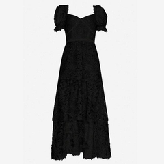 SELF-PORTRAIT 黑色蕾丝连衣裙