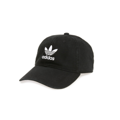adidas Originals 阿迪达斯三叶草 Trefoil Cap 黑色棒球帽