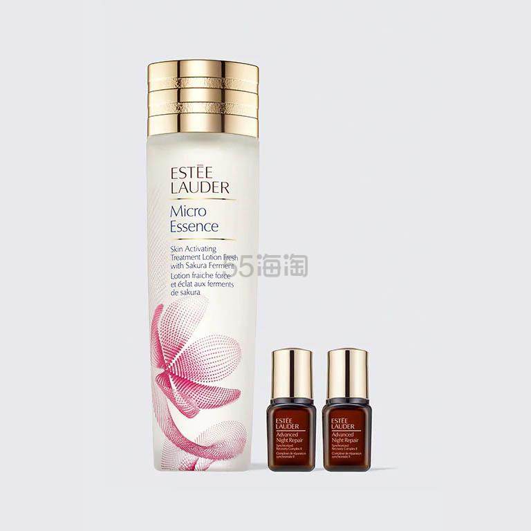 【上新】Estee Lauder 雅诗兰黛 樱花微精华水＋小棕瓶精华套装