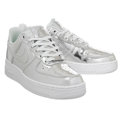 Nike 耐克 Air Force 1 07 空军1号 金属银色运动鞋