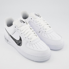 Nike 耐克 Air Force 1 空军1号 黑白涂鸦运动鞋