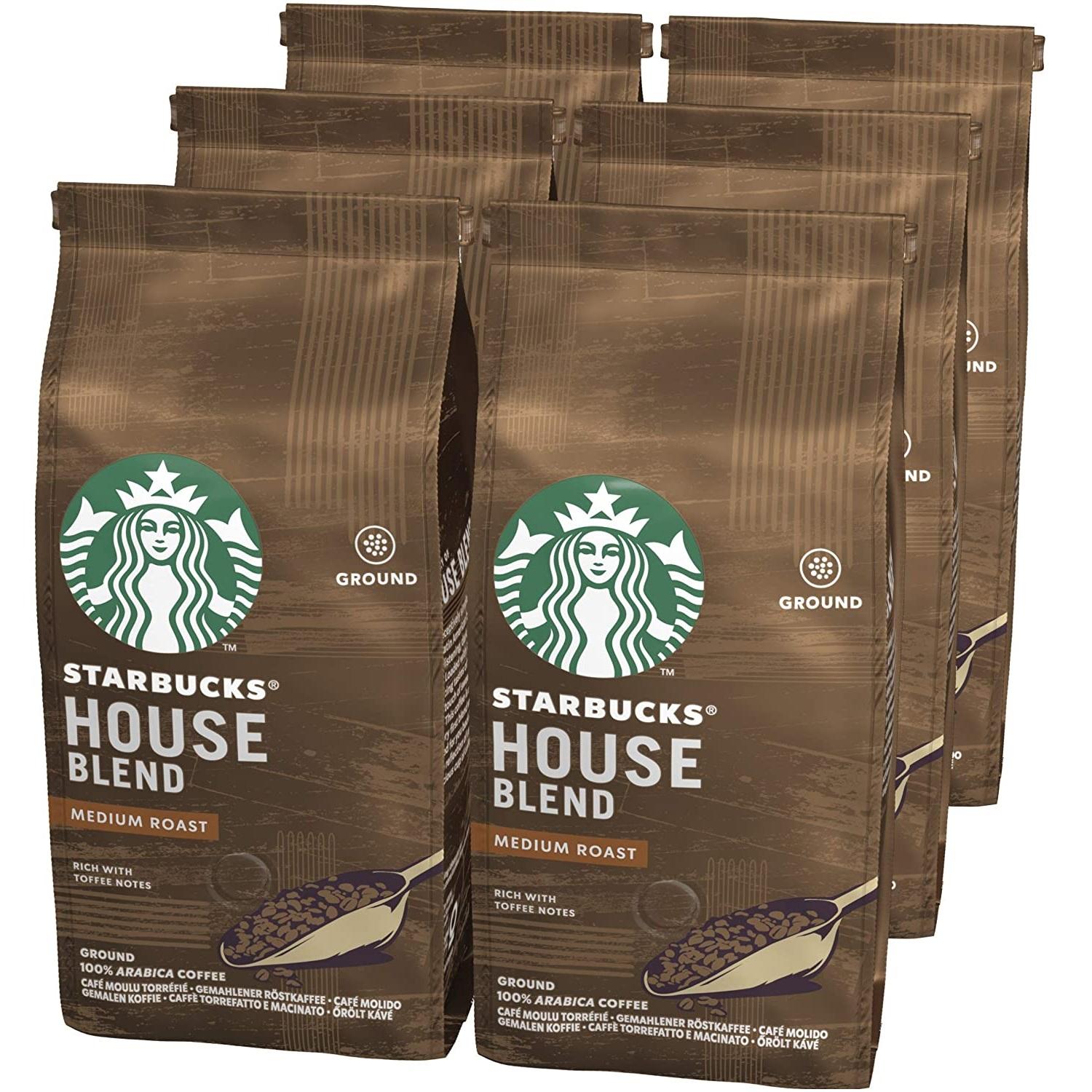 Starbucks 星巴克咖啡粉家享特选研磨咖啡粉200g 6袋装 北美找丢网