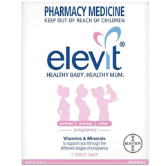 Elevit 爱乐维 备孕/孕妇孕期复合维生素叶酸片 100片