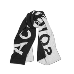 ACNE STUDIOS Toronto 羊毛混纺logo图案围巾