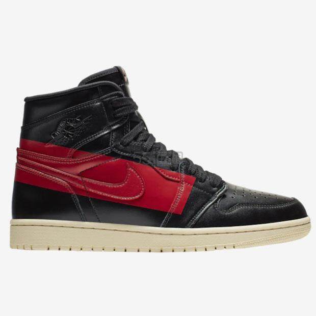 Jordan 乔丹 AJ 1 Defiant Hi 黑红禁穿男子篮球鞋