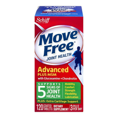 【买1送1+额外8.5折】Schiff Move Free 维骨力 葡萄糖胺软骨素+MSM 绿盒 120粒
