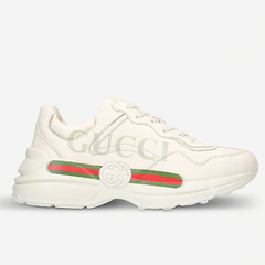 【定价优势】Gucci Rhyton 徽标皮革跑步鞋