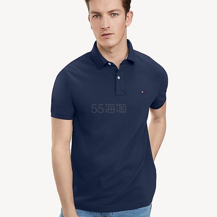 大促！TOMMY HILFIGER 男士经典纯色POLO衫