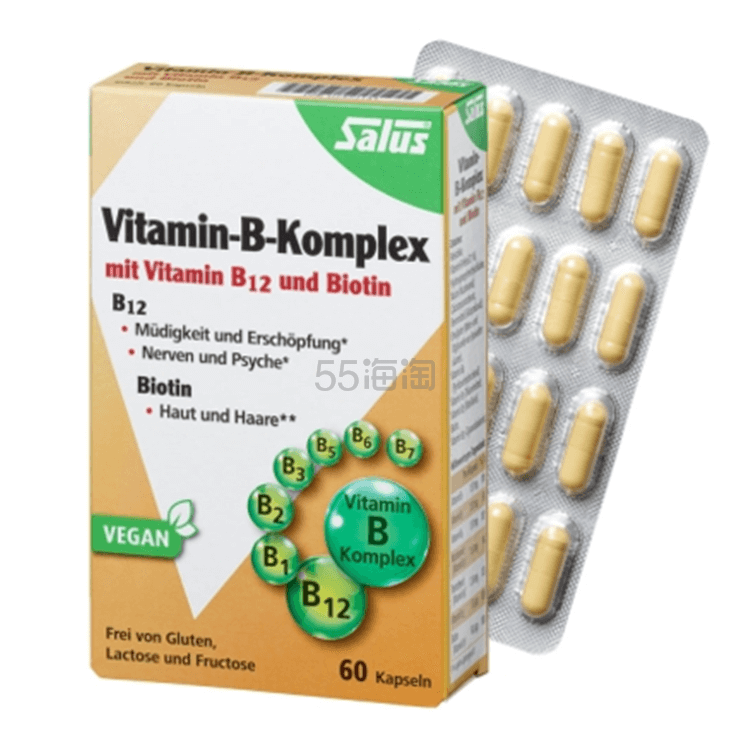 Salus 莎露斯 维他命B复合果蔬胶囊 60粒