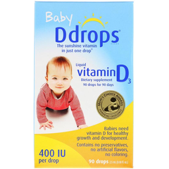 Ddrops 婴幼儿维生素 D3滴剂 400IU 2.5ml