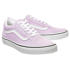 Vans 万斯 Old Skool Jnr 粉紫色低帮板鞋