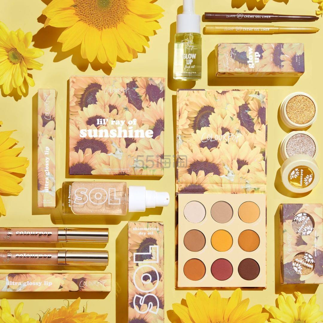 预告 Colourpop 卡拉泡泡sunflower 向日葵系列8月21日凌晨1点上架