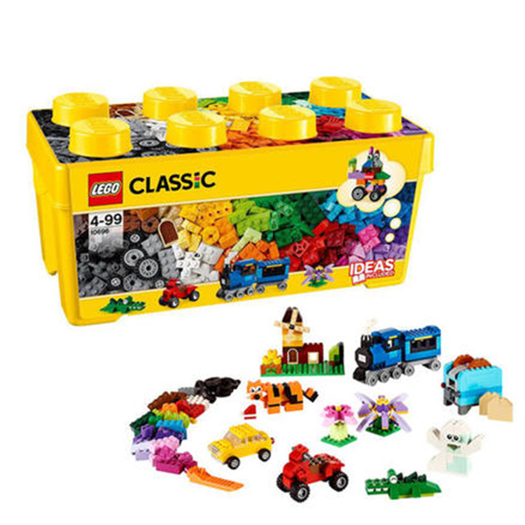 LEGO 乐高 经典玩具积木零件中号积木盒 484 粒 4岁+ 1套