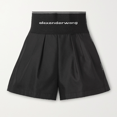 ALEXANDER WANG Safari 弹力提花棉质混纺斜纹布短裤