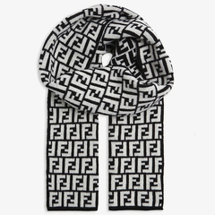 Fendi 芬迪 FF logo 羊毛围巾