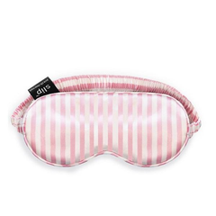 SLIP 粉色条纹丝质睡眠眼罩