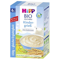 【直邮仓】HIPP 喜宝辅食 有机牛奶谷物香草钙铁锌杂粮米粉米糊 450g 6个月以上宝宝