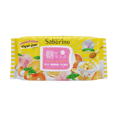 【限定】BCL Saborino 柑橘桃子味早安面膜 28片